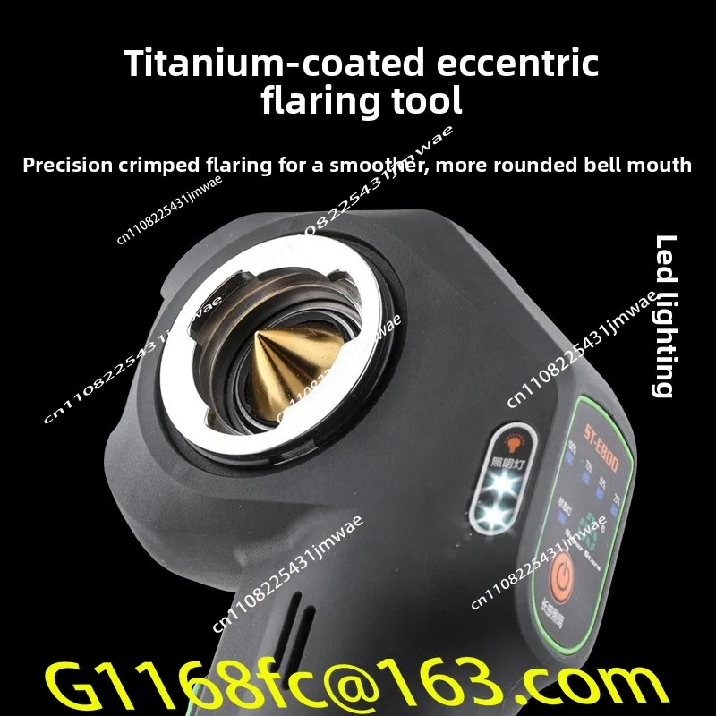 ST-E800AL Lithium Battery Flare Electric Tube Expander Air Conditioning Copper Tube Automatic Flare Expander Tool