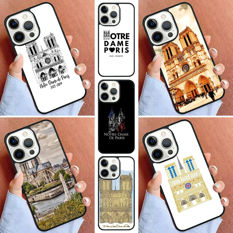 Notre Dame De Paris Phone Case For iPhone 16 15 14 Pro 11 13 12 Mini Max SE 2020 6S 7 8 Plus Cover Capa