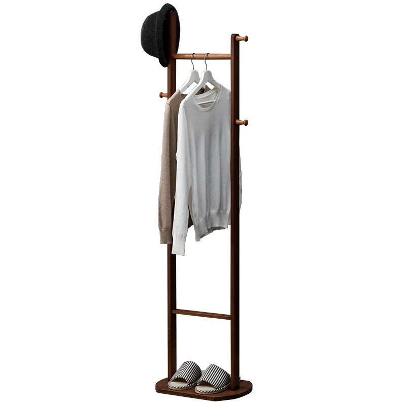 

4I Hanging Hanger Bedroom Floor Coat Rack Vertical Room Hanging Clothes Household Shelf