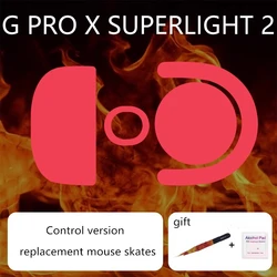 1 Set Ultraglide Mouse Skates For Logitech G Pro X Superlight 2 GPXS2 Control Speed Mouse Feet ICE Version Mice Glides PTFE Feet