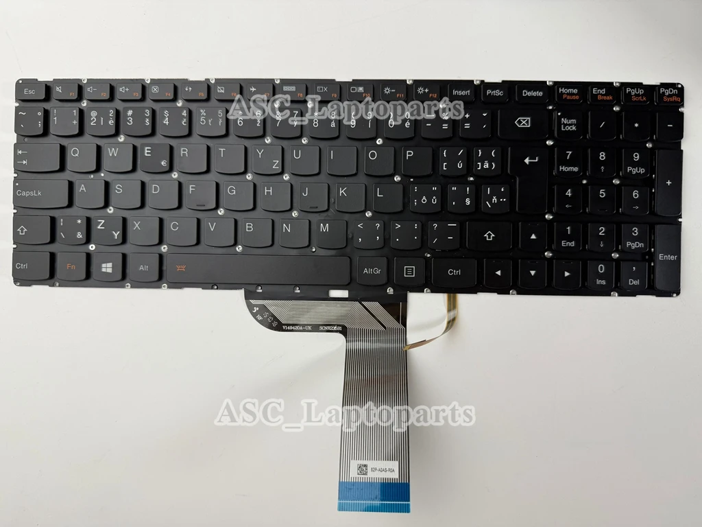

New Czech Slovak Keyboard for Lenovo Flex 3 1120 1130 Flex 3-15 3-1570 3-1580 ,YOGA 500-15IBD Edge 2-15 2-1580 Black , BACKLIT