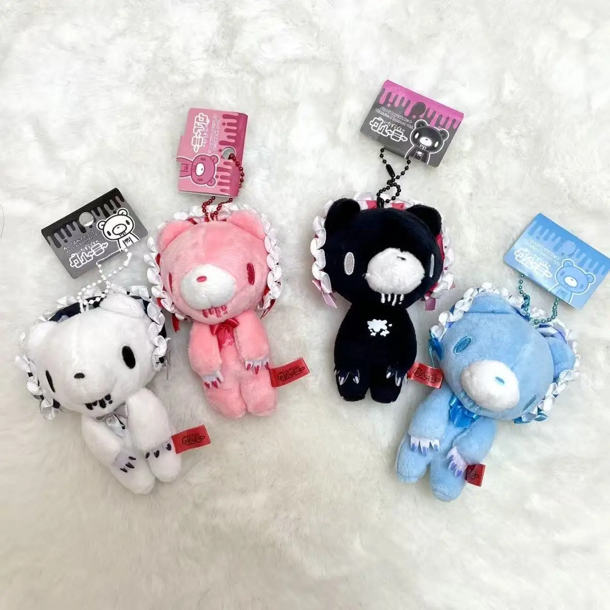12cm Gloomy Plush Doll Keychain Anime Figure Bag Accessories Kids Stuffed Toys Cute Girls Collect Gift