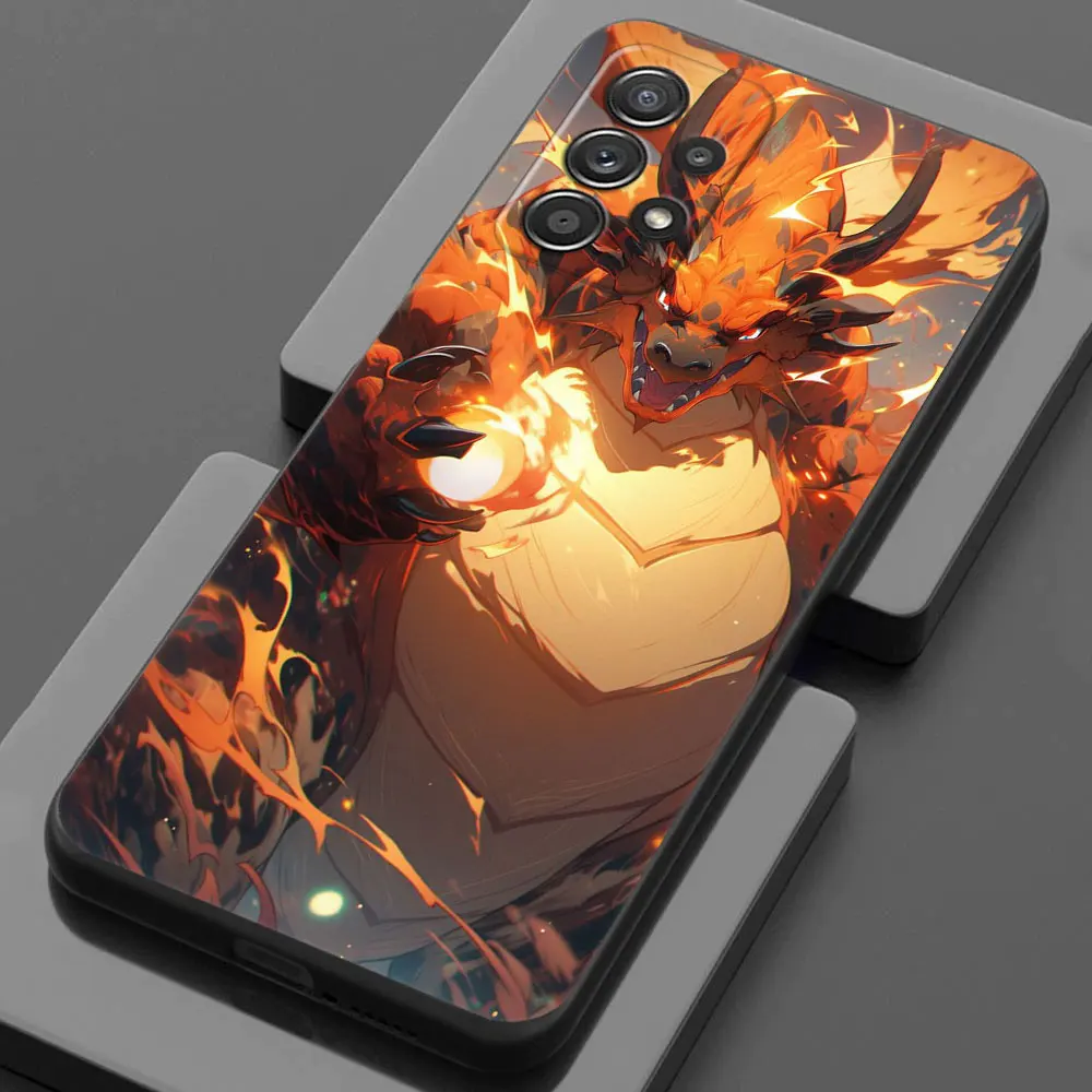 CHARIZARD CHARMELEON Pokemon Phone Case For Samsung Galaxy A15 A25 A24 A23 A22 A21S A20s A13 A10 A05S A04 A03 A02 A14 Soft Cover image 5