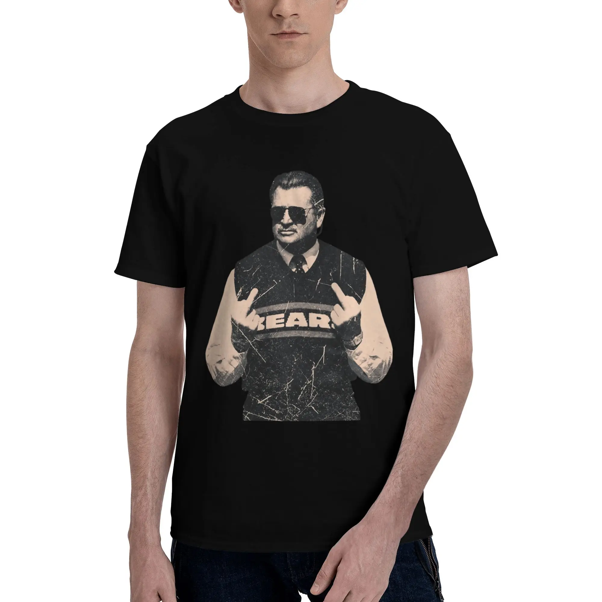 Graphic Printed RIP Mike Ditka  T Shirt For Unisex  Cotton Tee Shirt Short Sleeve Tops