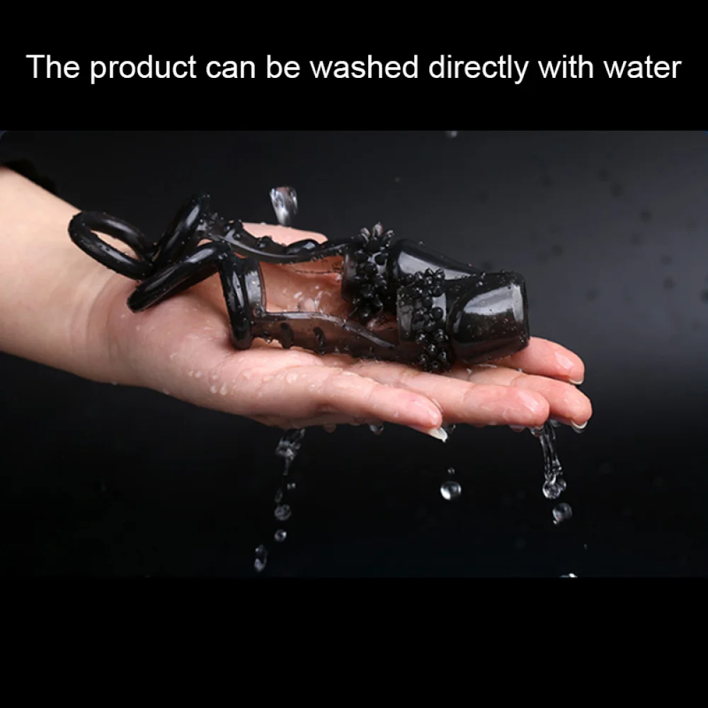 حلقات لقضيب رجالي قابلة لإعادة الاستخدام أكمام من السيليكون لعفة القضيب حلقة لينة لتكبير القضيب ألعاب القذف للبالغين لعبة جنسية للرجال #2