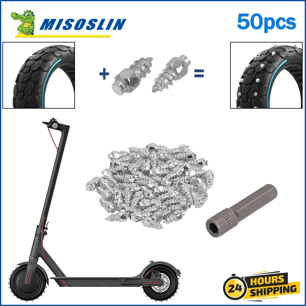 Tire Studs Screws Nails Anti-Slip Anti-Ice Electric Scooter Accessory for Electric Scooter Wheel Tyre Snow Spikes Set Tire Studs