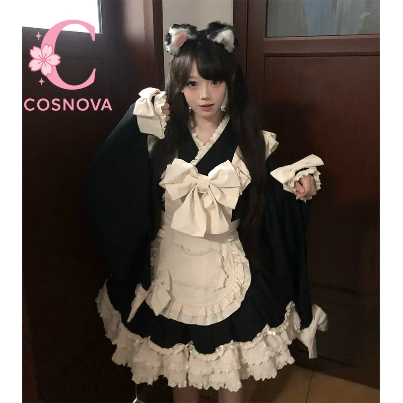 

Sweet Lolita Kawaii Elegant Dress Women Autumn Princess Y2k Cute Bow Design Dresses Female Fairy Chic Korean Popular Clothes