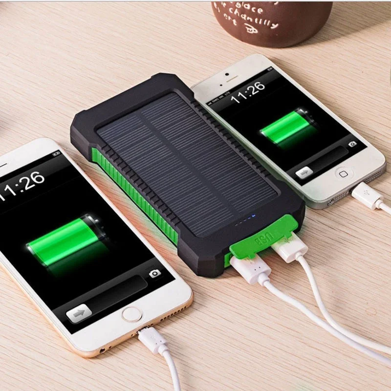 500000mAh Waterproof Outdoor Solar Power Bank Dual USB Travel Portable Solar Phone Charger Solar Powerbanks for Xiaomi Camping - view 4