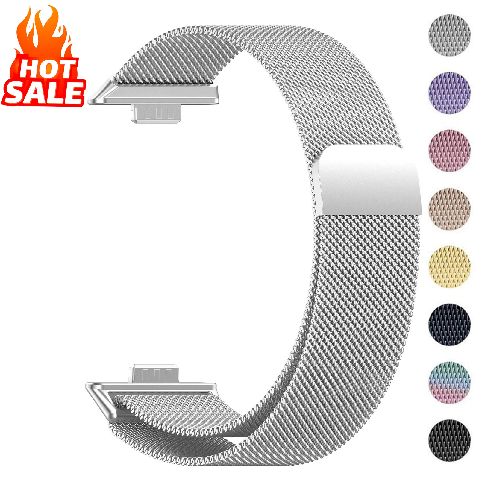 Milanese Loop Band For Huawei Watch FIT 3 Strap Magnetic Stainless Steel correa Bracelet Huawei fit3 2024 NEWEST Accessories