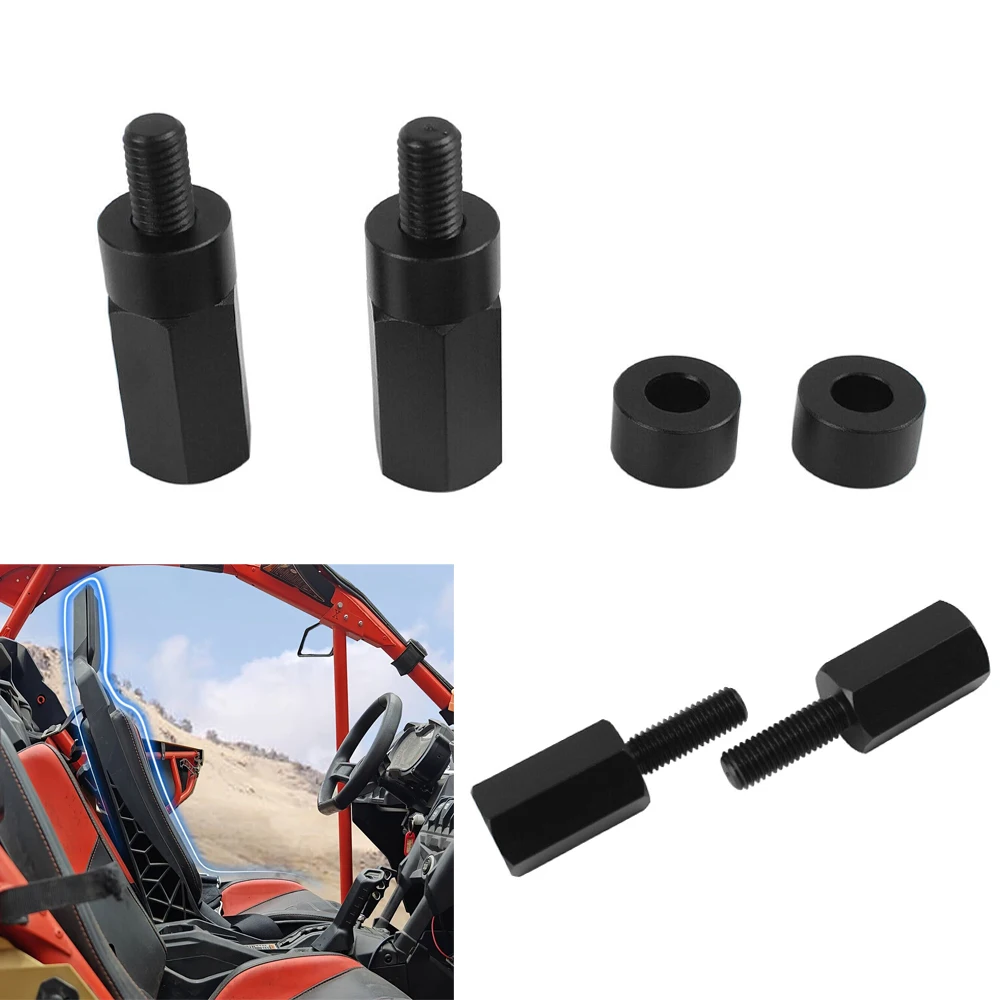 

4PCS UTV Seat Riser Kit for Canam Maverick X3 Seat Lift Up Riser Screws Black Aluminum Mount Brackets Styling Accessories