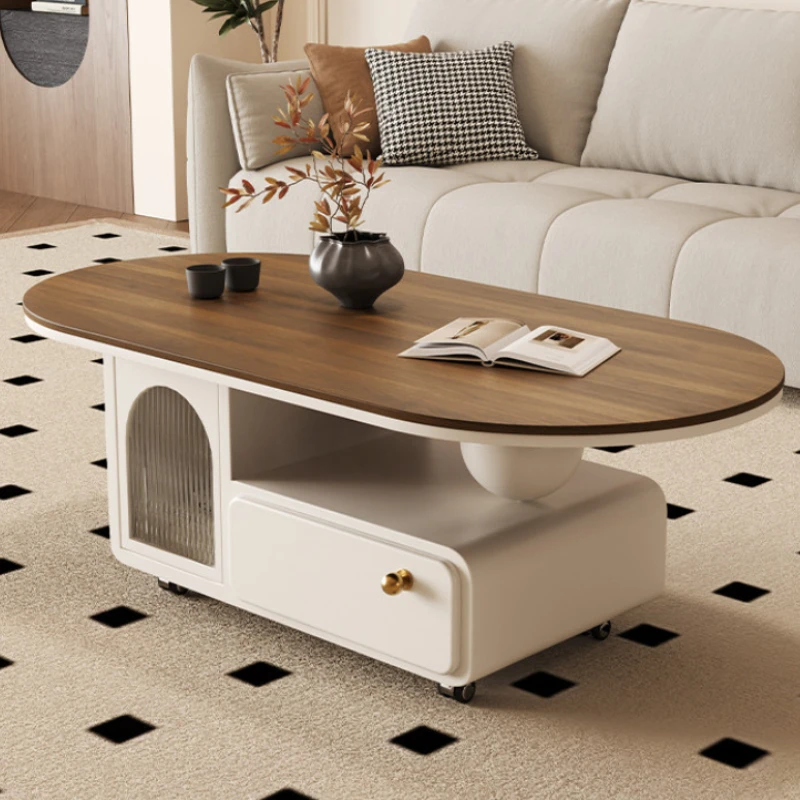 

French medieval coffee table cream style home retro center table creative design mesas de centro para salas livingroom furniture