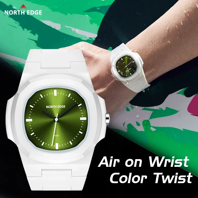 New NORTH EDGE VOLT Men Digital Watch Men's Military Sport Watches Waterproof  Pedometer Calories Stopwatch Hourly Alarm Clock
