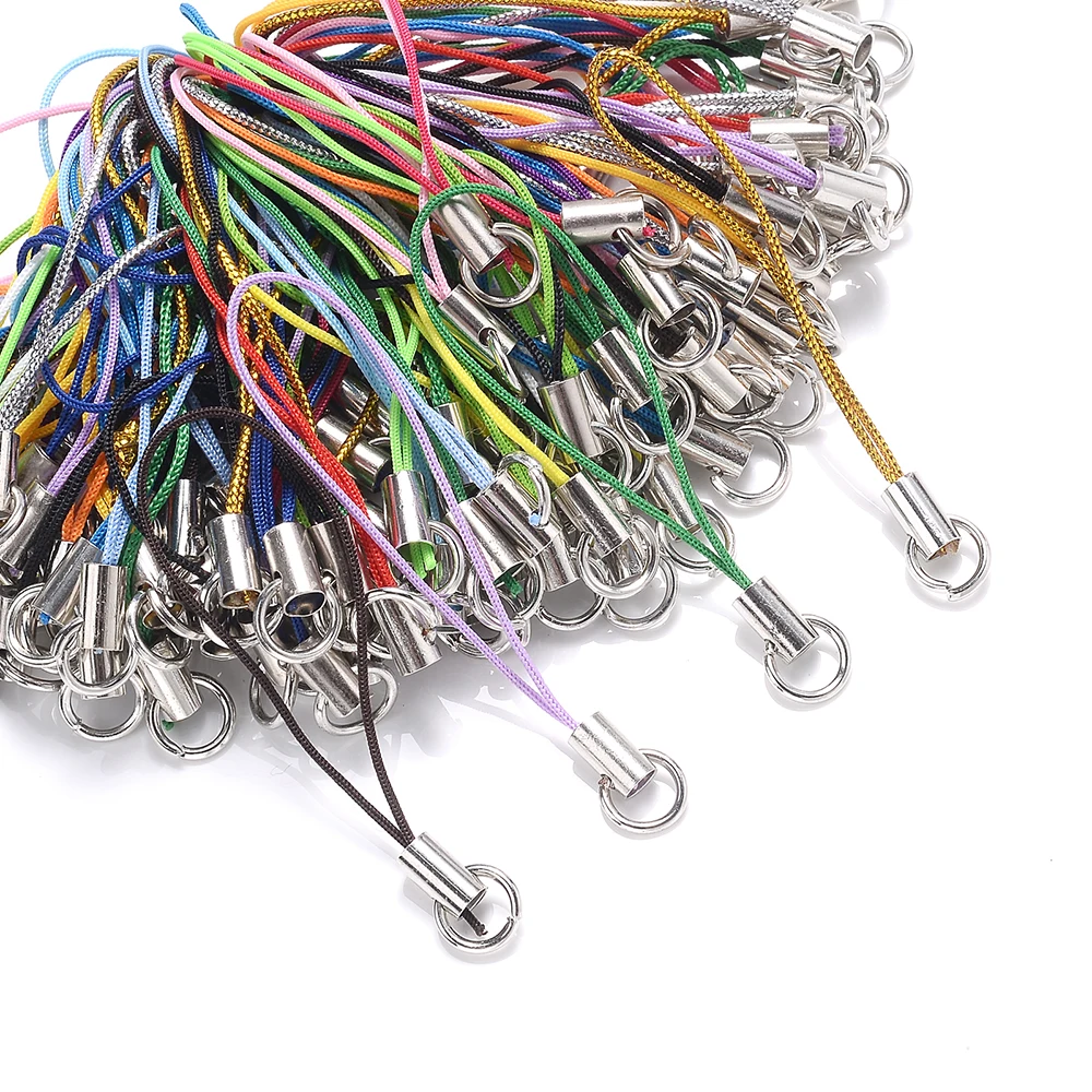 Mix Polyester Cord with Jump Ring for Keychain Making