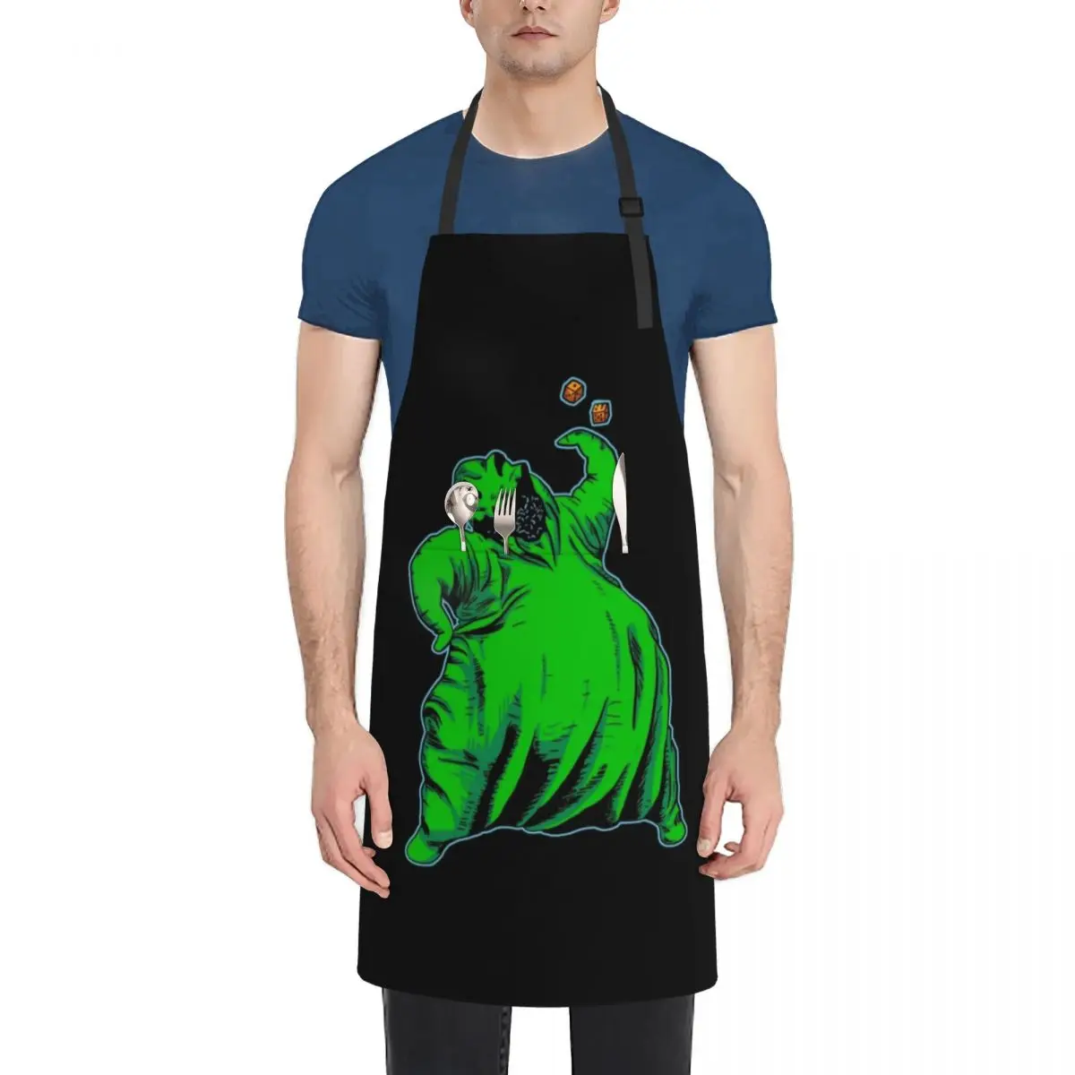 

Oogie Boogie Apron Hairdressing Hairdresser Accessories Nursing Kitchen on the wall Apron