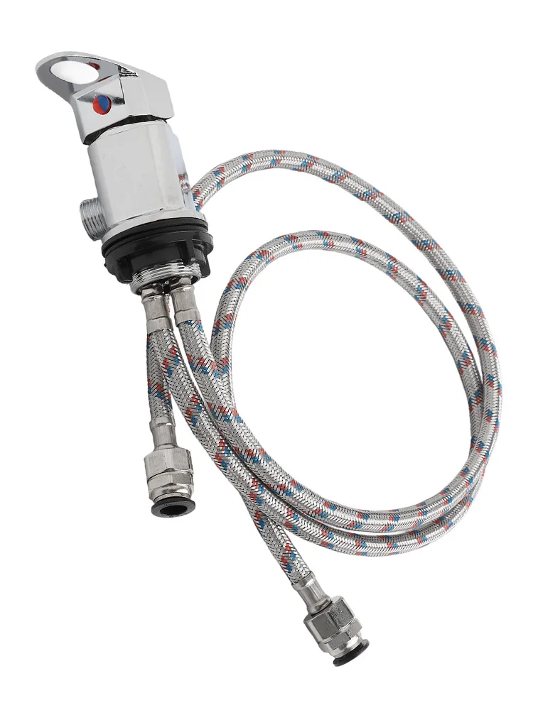 

Хромированный латунный кран для душа на колесах, душ для кемпинга, хвосты из нержавеющей стали, смеситель из латуни, 800 мм, хвосты из нержавеющей стали