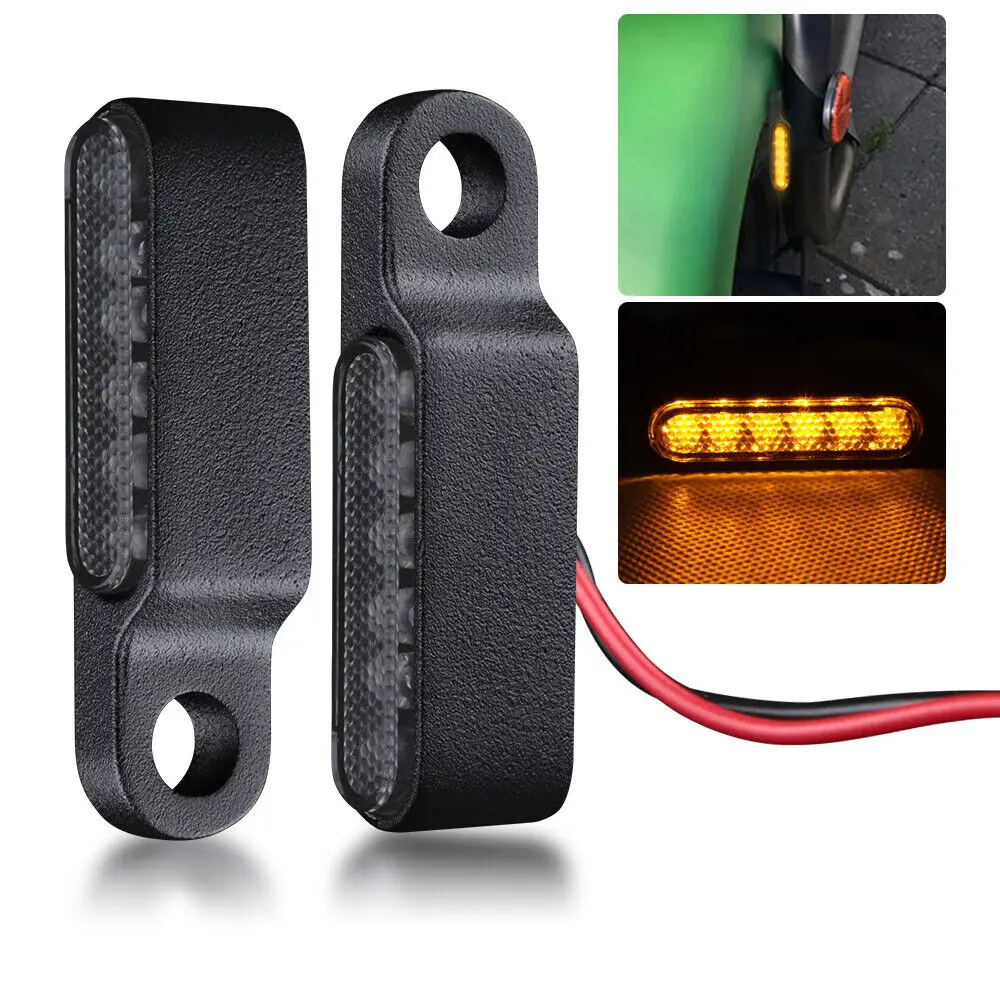 

6 светодиодов, руль, светодиодный указатель поворота для мотоцикла, мини-мигалка, янтарный указатель поворота, лампы, индикаторы, мигалка, аксессуары для мотоциклов