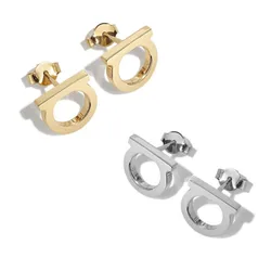 2pc/Stainless steel English letter D earrings for women/men, light luxury and high-end jewelry