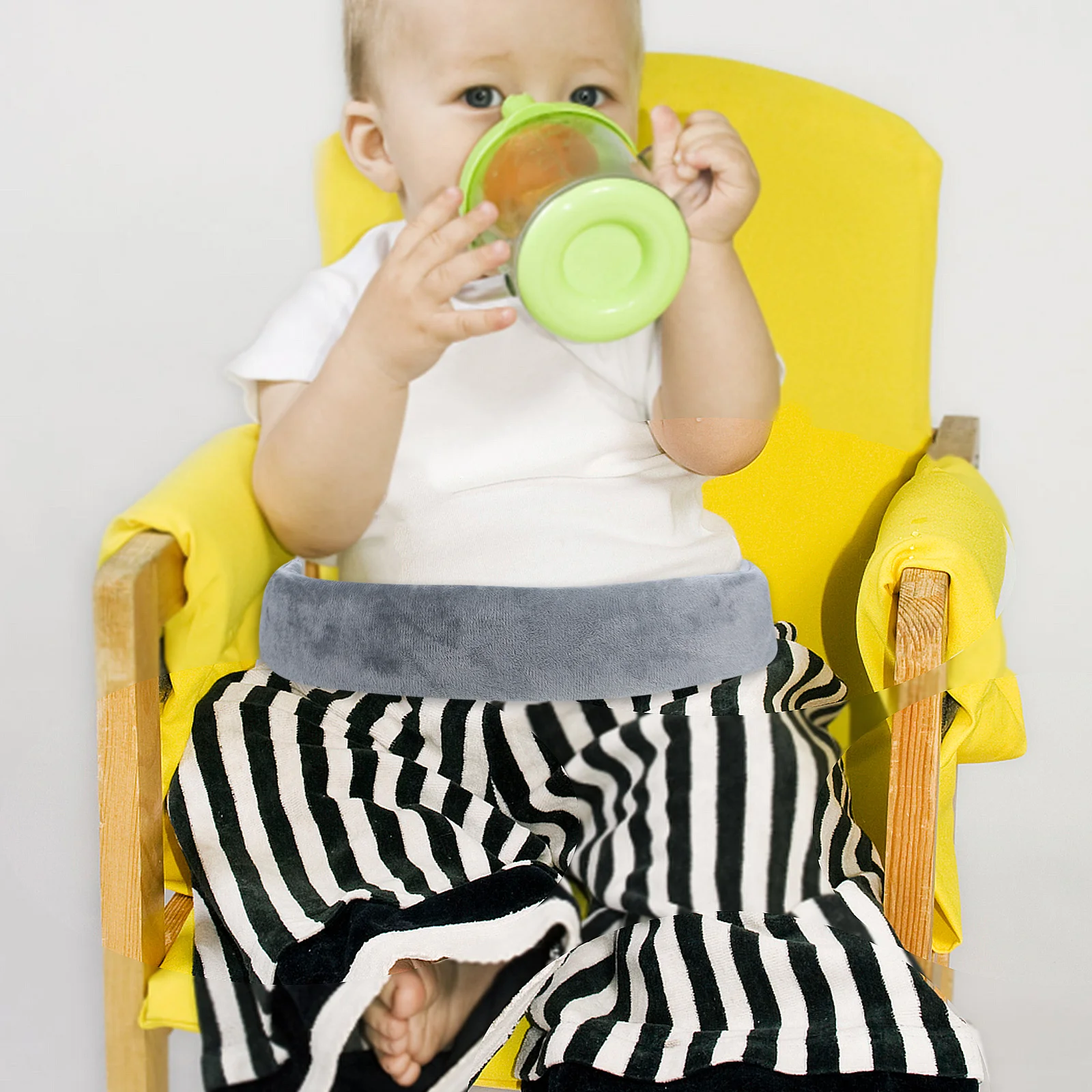 2 قطعة حزام كرسي مرتفع للرضع خفيف الوزن عالمي قابل للتعديل حزام أمان لتناول الطعام كرسي عربة السفر استخدام كرسي مرتفع