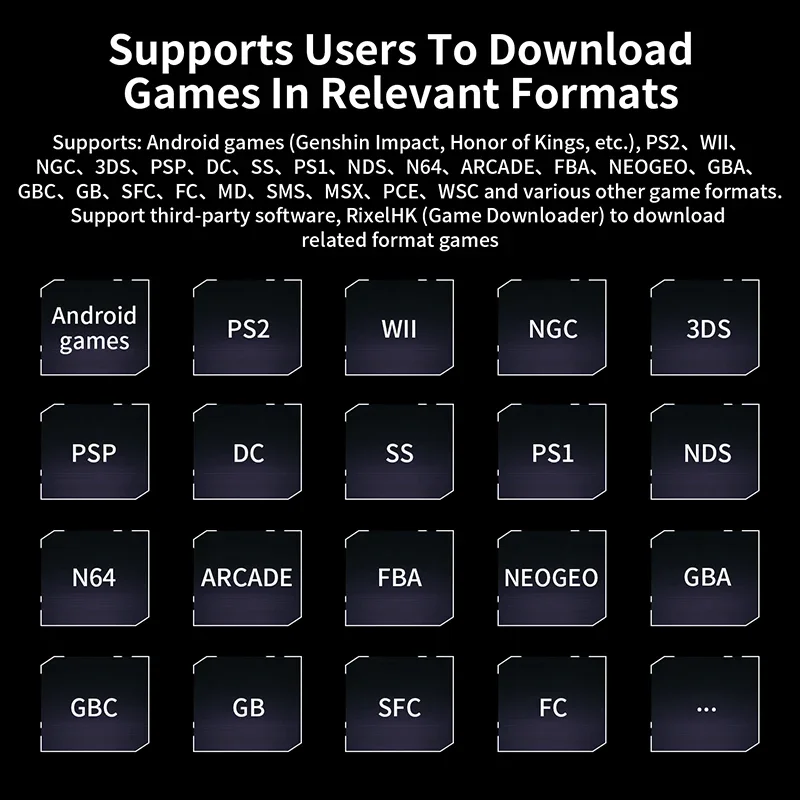 Anbernic RG476H Tragbare Spielekonsole, 4,7-Zoll-LTPS-Bildschirm, Android 13/Unisoc T820, PS2 und AI-Assistent, Geschenke für Weihnachten – Detail 7