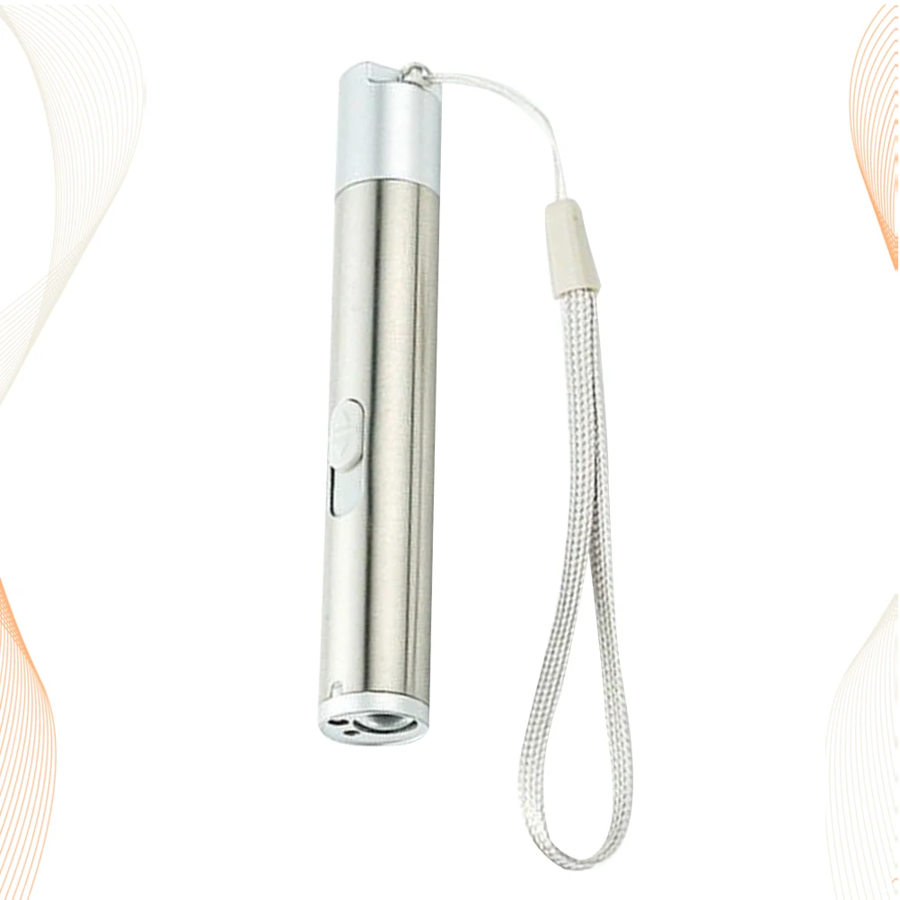 

Usb Rechargeable Flashlight Mini Led Torch Compact Portable Light Money Detection Camping Outdoor Gift Silver
