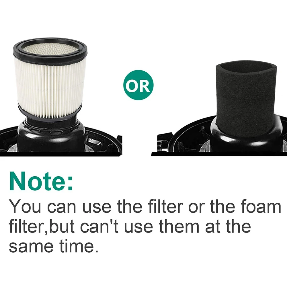 Фильтрующий картридж 90350 и пенопластовый фильтр 90585, подходит для магазина-Vac 5 галлонов и мокрых сухих Vacs, совместим с деталями