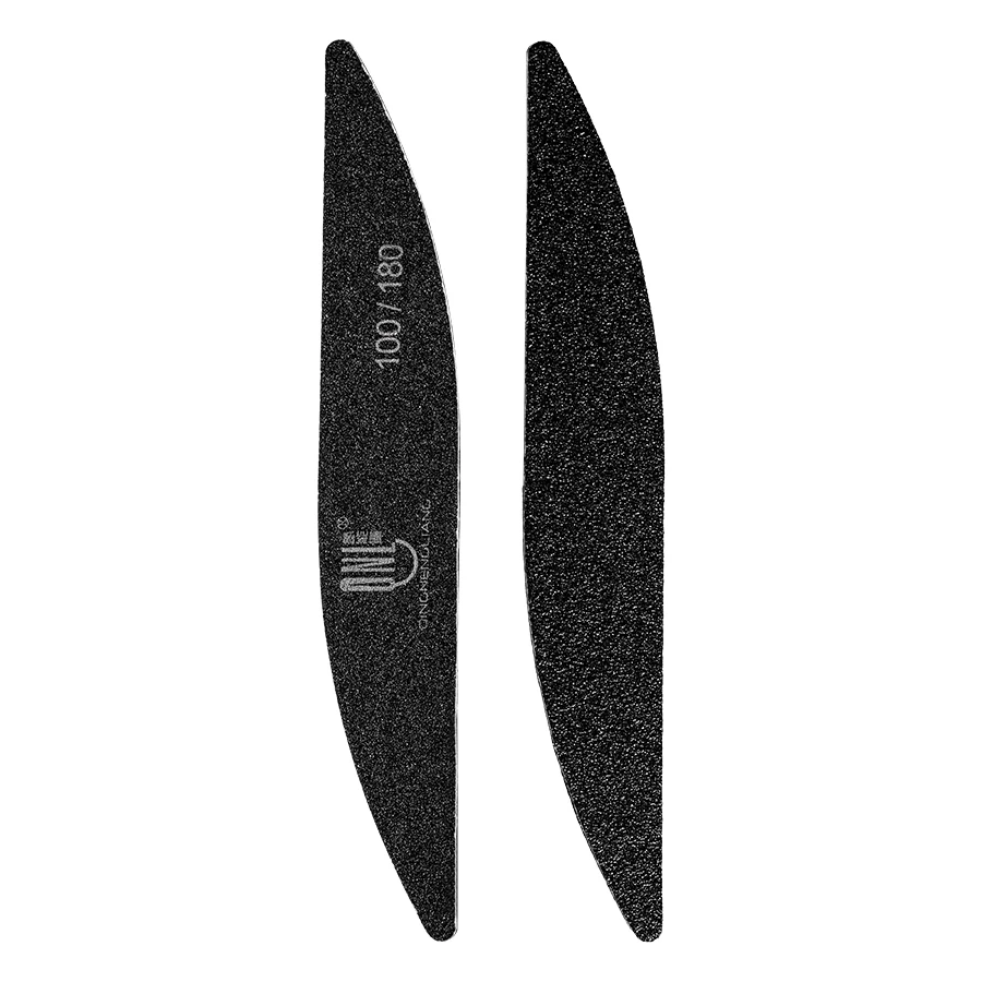 RSNAIL 1/3/4/5/10 pièces lime à ongles en bois noir professionnel Nail Art ponçage tampon fichiers 100/180 double face pour manucure pédicure