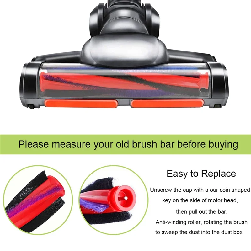 Penggantian bagian sikat rol filter Hepa kompatibel untuk Dyson V6 DC59 DC62 SV03 Aksesori Penyedot Debu