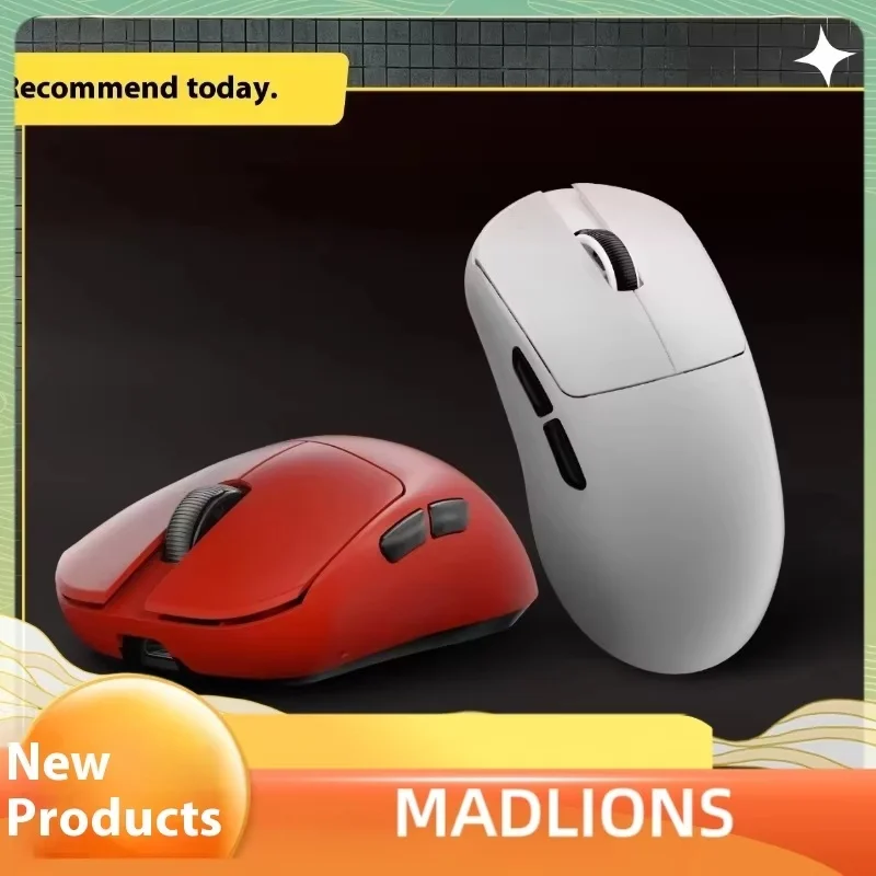 MADCATZ Lion New MAD G Ultra-lightweight Wireless Mouse PAW3395  Gaming And 0ffice Dual-mode Gaming Mouse Photoelectricity Gift