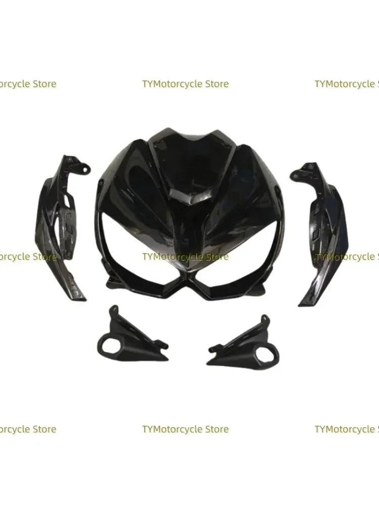 Kit de carénage supérieur avant de moto noir brillant, Kit de nez de capot adapté à Kawasaki Z1000 2014 2015 2016 2017 2018 2019-2023