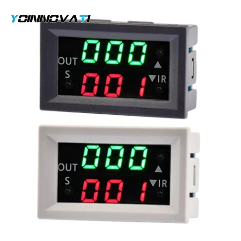 T2401 12V Delay Double Display Digital Time Relay Module Digital Time Delay Relay LED Display Cycle Timer Control Switch Module