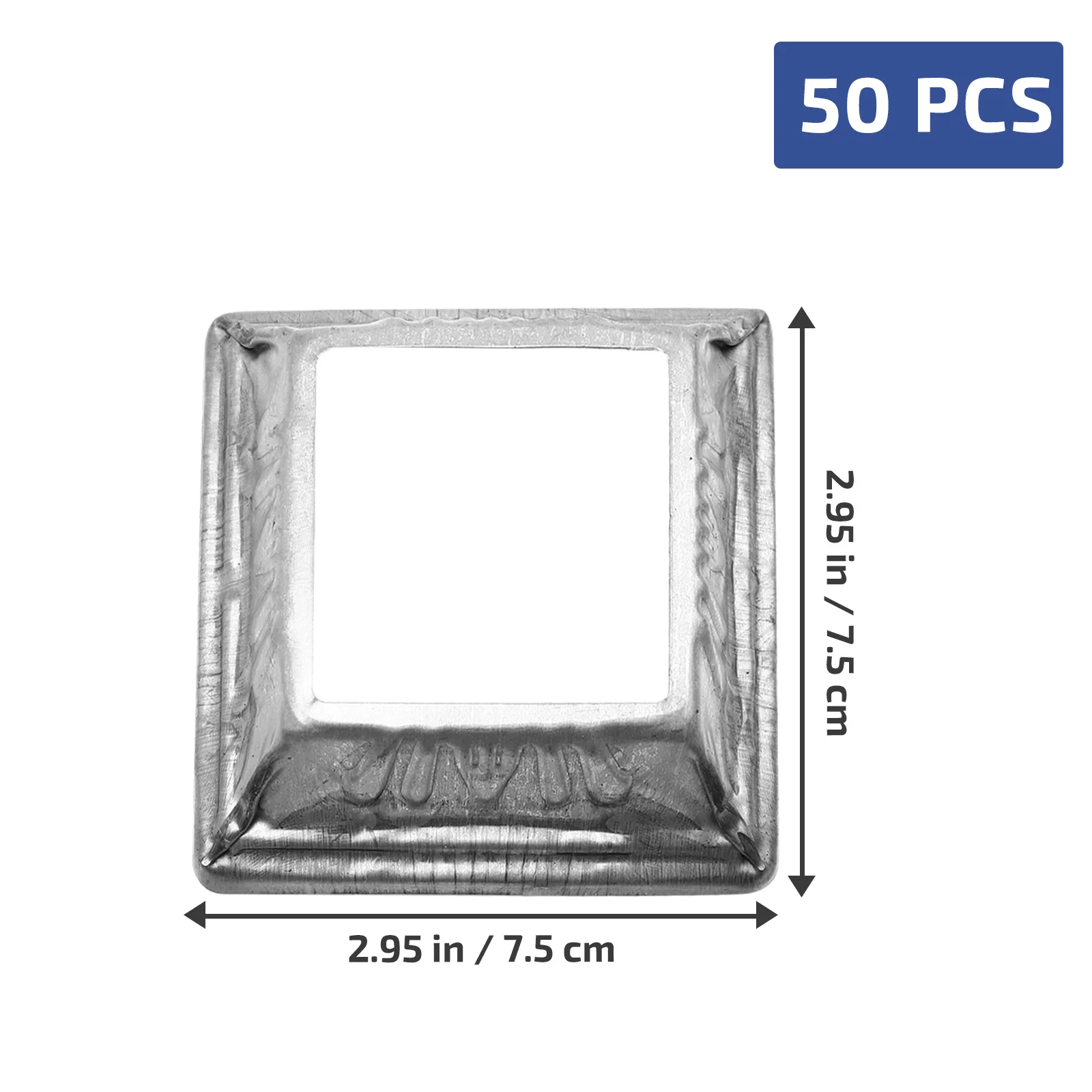 

50 Pcs Iron Railing Support Sheet Railing Post Base Deck Skirt Flange Trim Anchor Durable Fence H rail Component