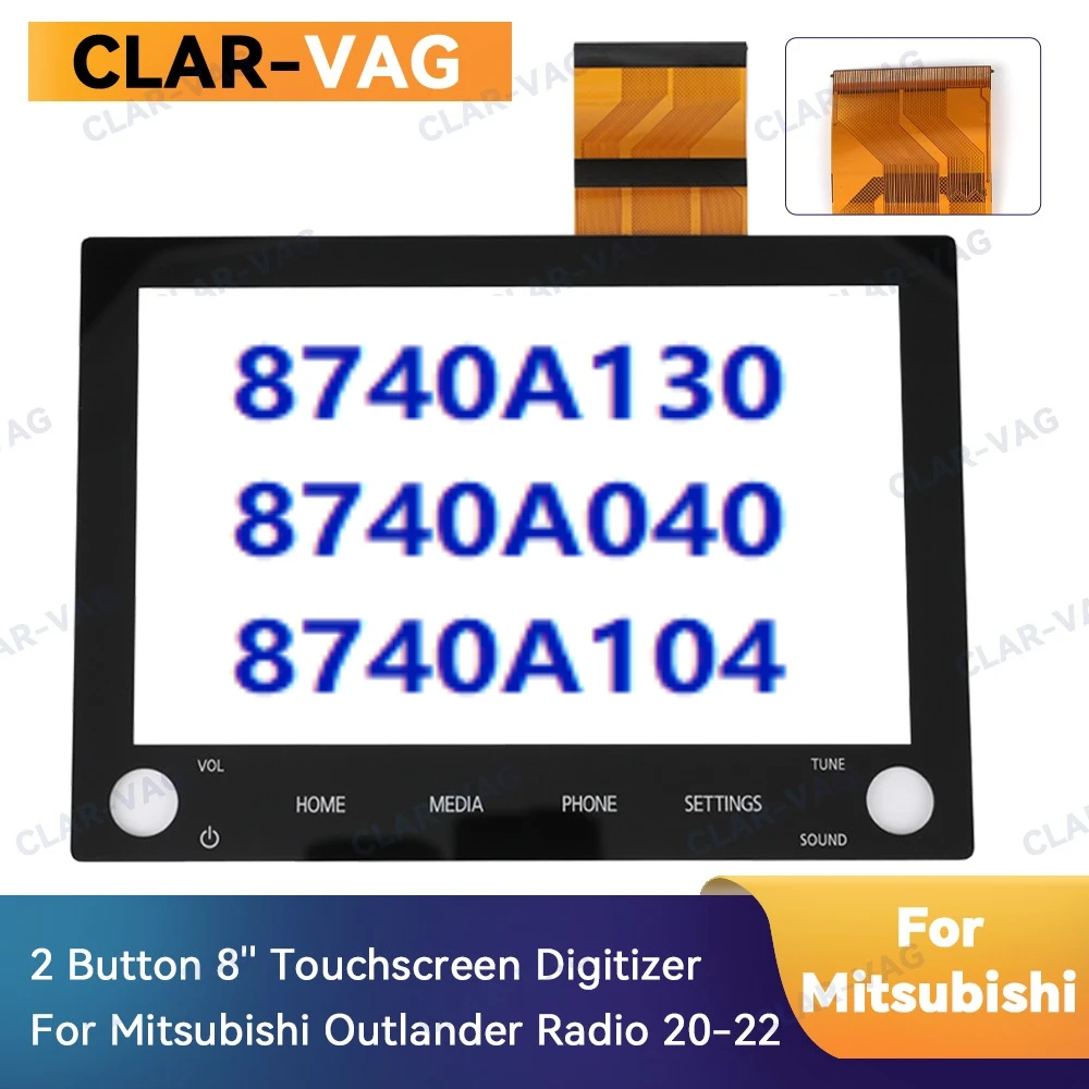 

Wholesale 8740A130 Glass Touch Screen Panel Digitizer 80 Pins For Mitsubishi Outlander 2020 2021 Car Radio DVD Player Navigation