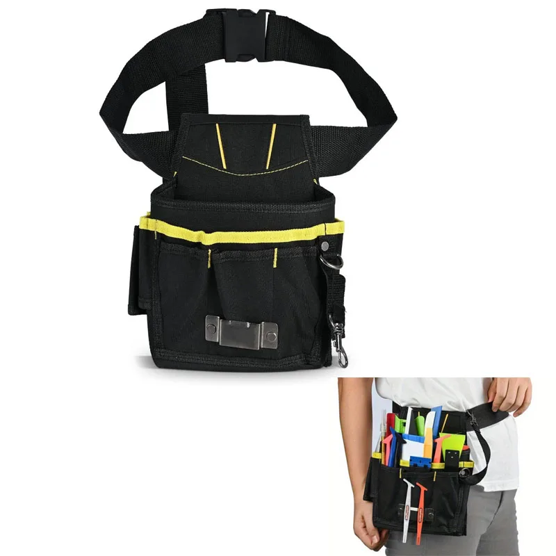 

1pc Professional Car Wrap Vinyl Tool Bag Oxford Cloth Waterproof Utility Pouch Work Waist Belt Bag Window Tint Squeegee Holder