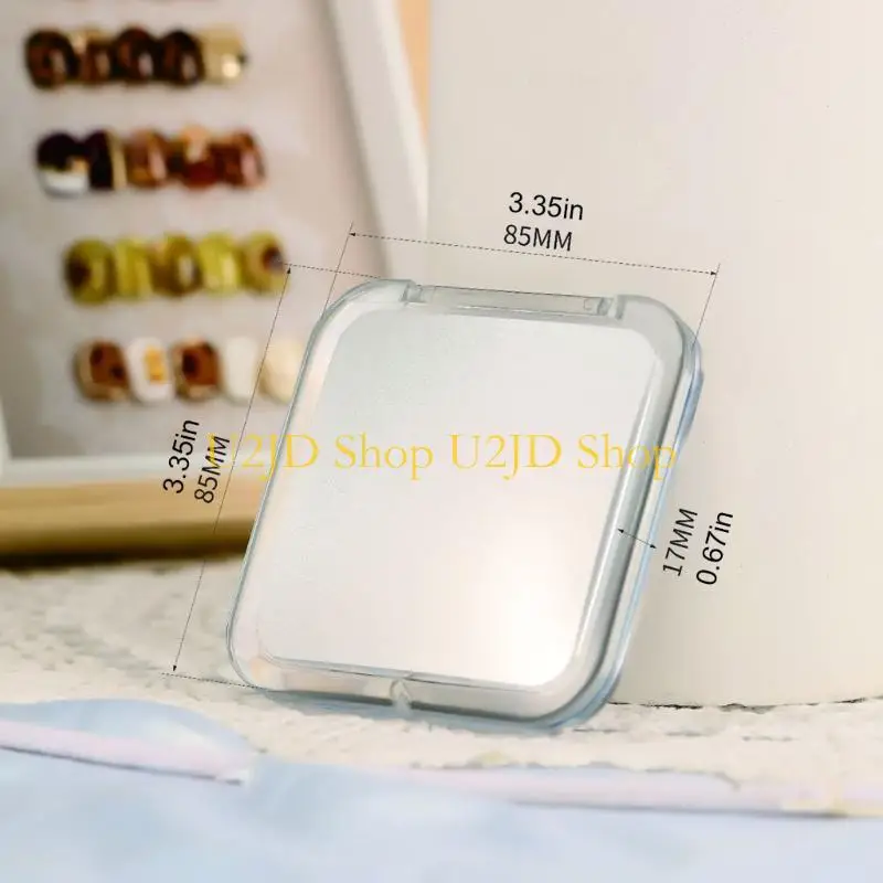 U2JD portátil espelho maquiagem portátil 15x ampliação para maquiadores e viajantes