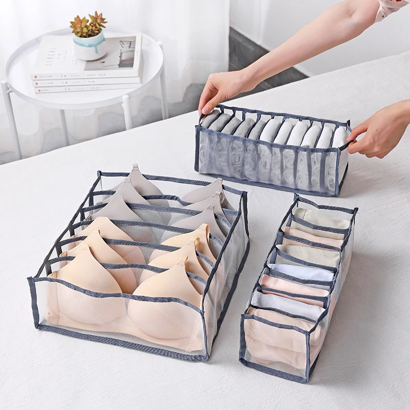 Underwear Bra Organizer Storage Box Panties Socks Storage Boxes Wardrobe Clothes Organizer Drawers Separator Boxes