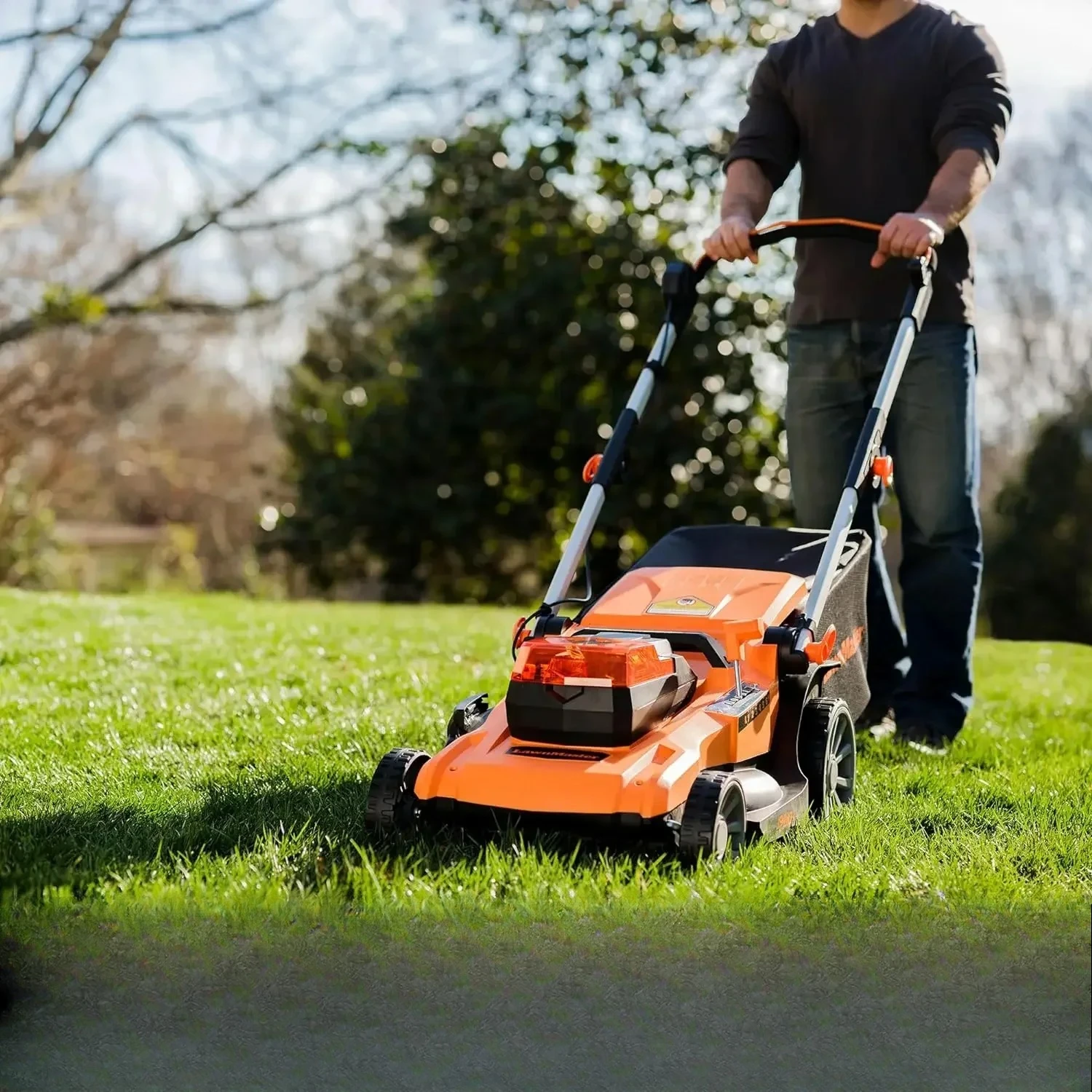 

#For 48V MAX* 19-inch Brushless Cordless Mower with 2X24V MAX* 4.0Ah Battery and A Dual Charger&