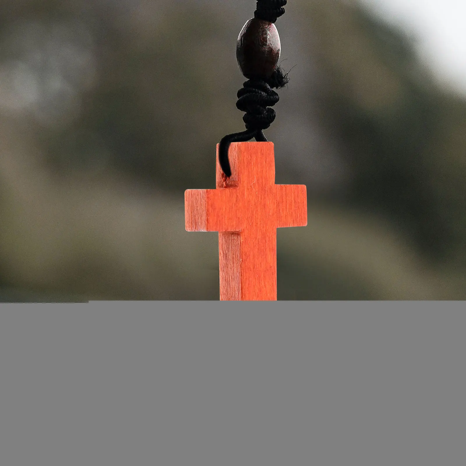 

50 Pcs Wooden Decorative Cross Pendant DIY Jewelry Making Charms Accessories Hanging Small Cross Craft Supplies