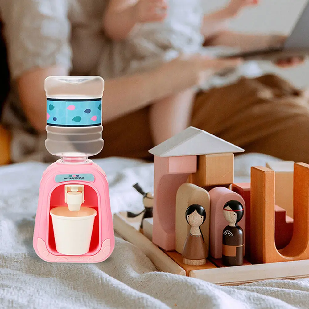 Simulated Water Dispenser for Mini House Cute Cartoon Style Reusable Plastic Easy Clean Desktop Ornament for Dollhouse Kitchen - view 3