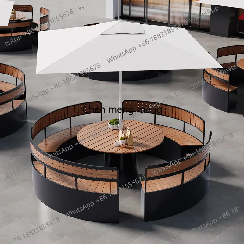 

Круглый стол для улицы, комплект стола и стульев для отдыха на открытом воздухе, водонепроницаемый и солнцезащитный, для балкона, E136