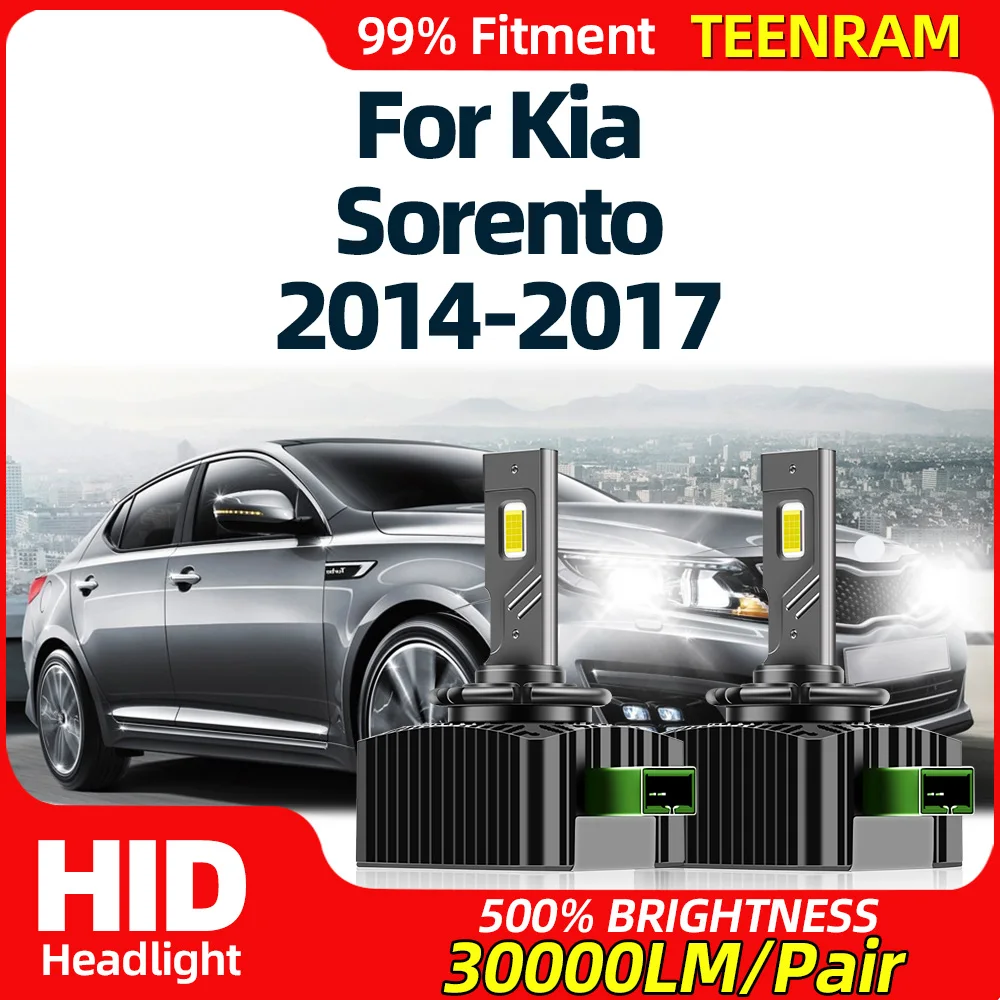 

120W HID Xenon Headlamps 30000LM Super Bright LED Headlight Bulbs 12V 6000K Plug And Play For Kia Sorento 2014 2015 2016 2017