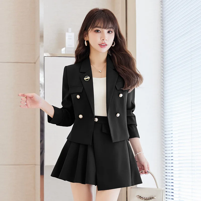 Women's Short Suit Jacket2024New Professional Top Western Style Fashion Fried Street Casual Suit