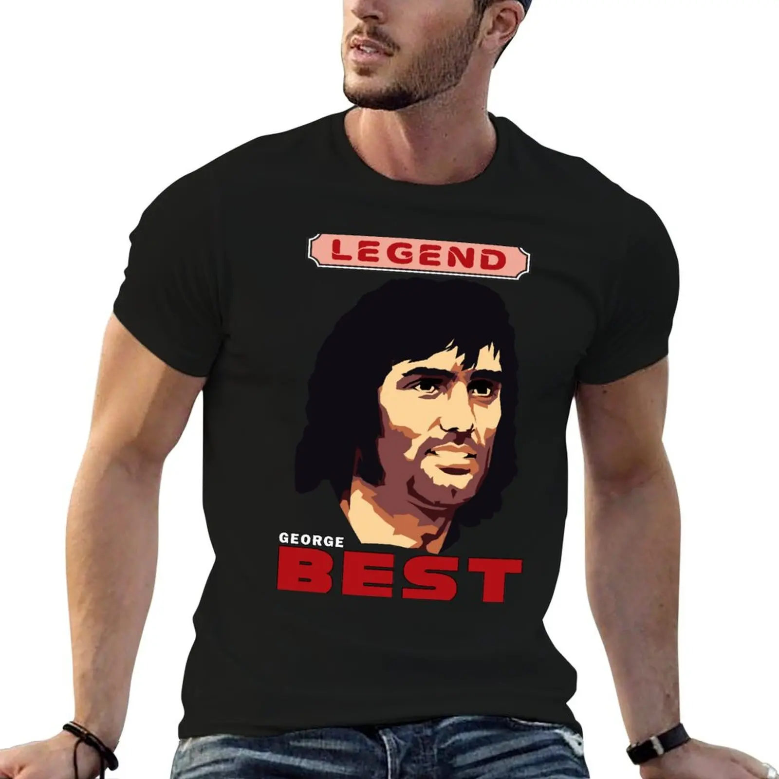 GEORGE BEST - Football Legend T-Shirt cotton graphic tees oversize t-shirts man sweat shirts, men