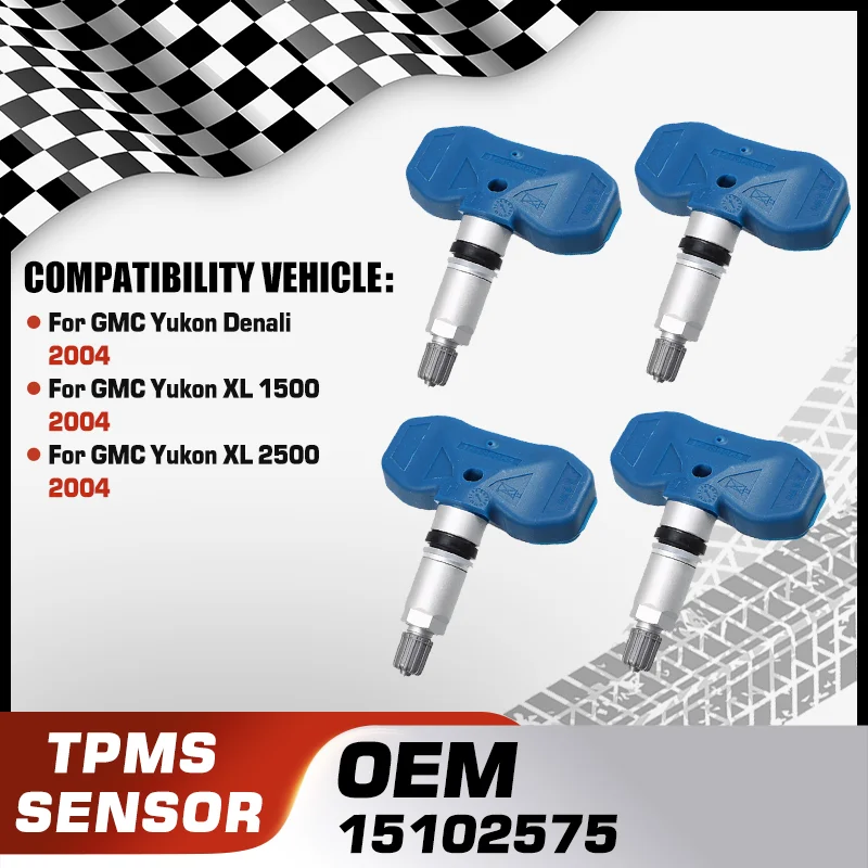 

Car TPMS Tire Pressure Monitor Sensor System For GMC Yukon 2004 GMC Yukon XL 1500 2004 GMC Yukon XL 2500 2004 15102575 315 MHz