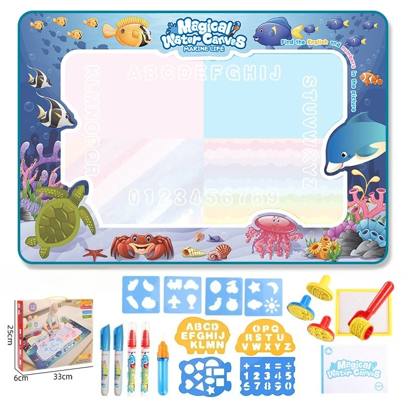Magic Water Canvas Toy Can Be Clear Water Painting Drawing Board Magic Color Graffiti Blanket Water Painting Book Children's Toy