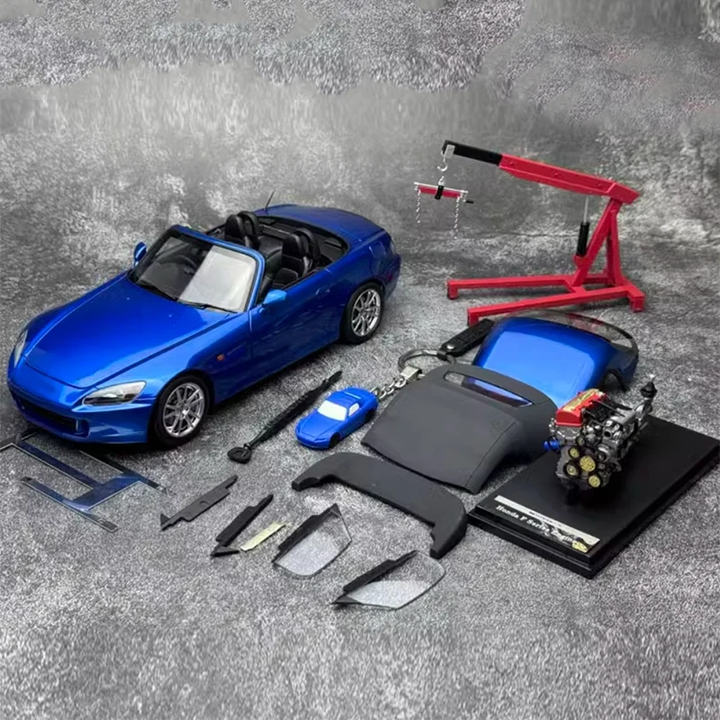 MH S2000 (AP2) 1/18 alloy car model +Small gift