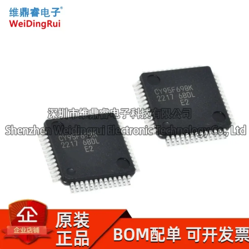 Brand new original CY95F698KPMC1-G-UNE2 LQFP-52 8-bit microcontroller chip CY95F698K