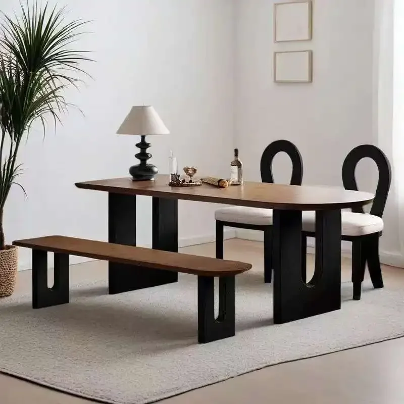 

Промышленный роскошный обеденный стол из дерева, японская обеденная консоль, обеденный стол, ресторан Mobili Arredamento Casa, мебель