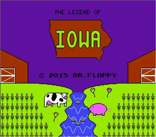 Legend of IOWA Game Cartridge for NES Console