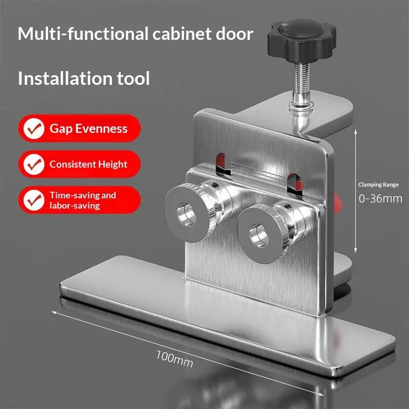 Reliable Cabinet Door Jig with Adjustable Positions for Woodworking and Seamless Frame Installation