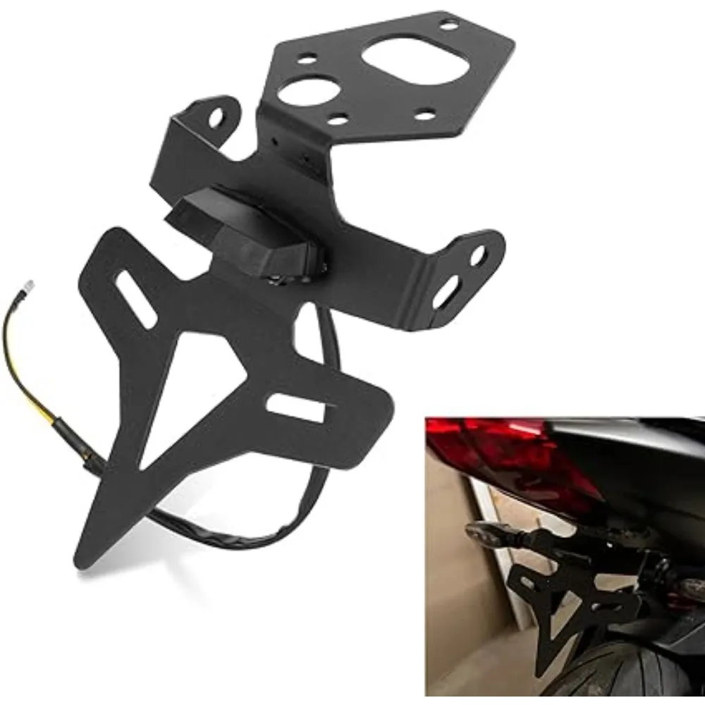 Motorcycle Accessories License Plate Holder Bracket Rear Tail Frame Fender For Triumph Street Triple 765R 765RS 2020-2024